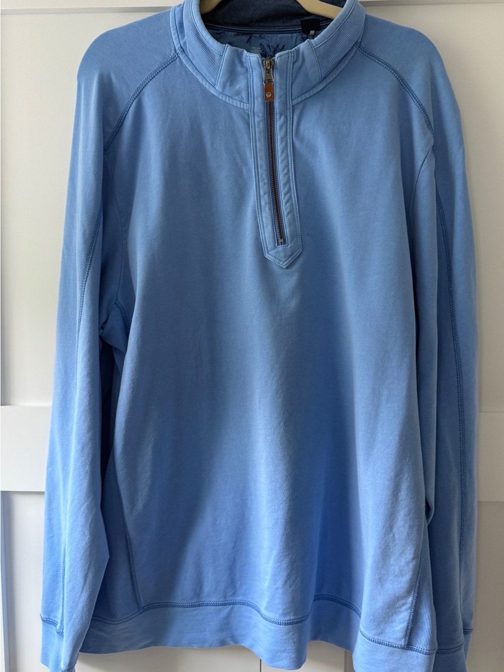 Tommy Bahama Light Blue Quarter-Zip Pullover
